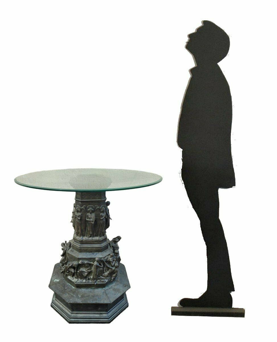 C Zocchi (After), Monument To Dante, Bronze Reduction, Late 19th/Early 20th Century