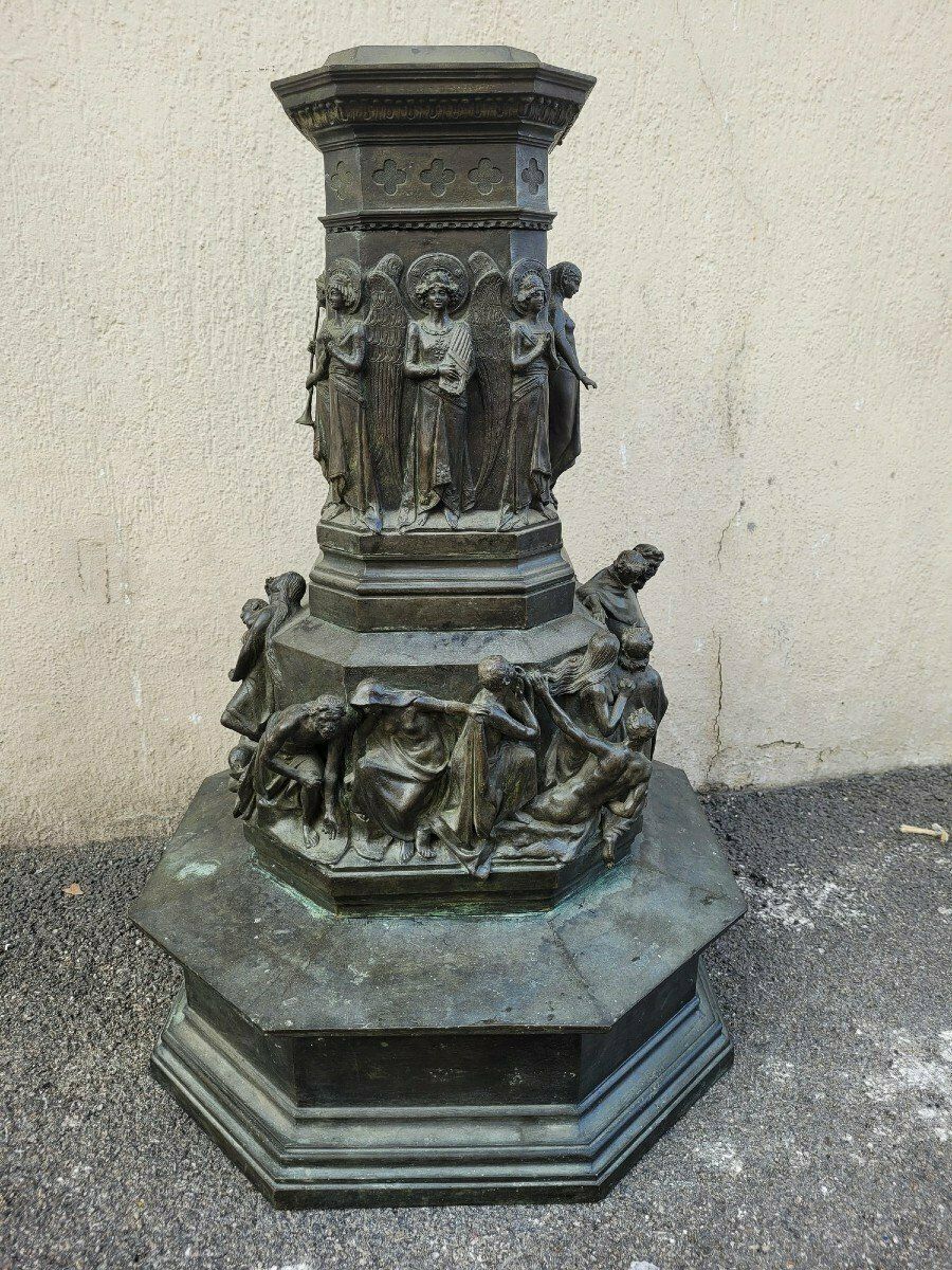 C Zocchi (After), Monument To Dante, Bronze Reduction, Late 19th/Early 20th Century photo furniture
