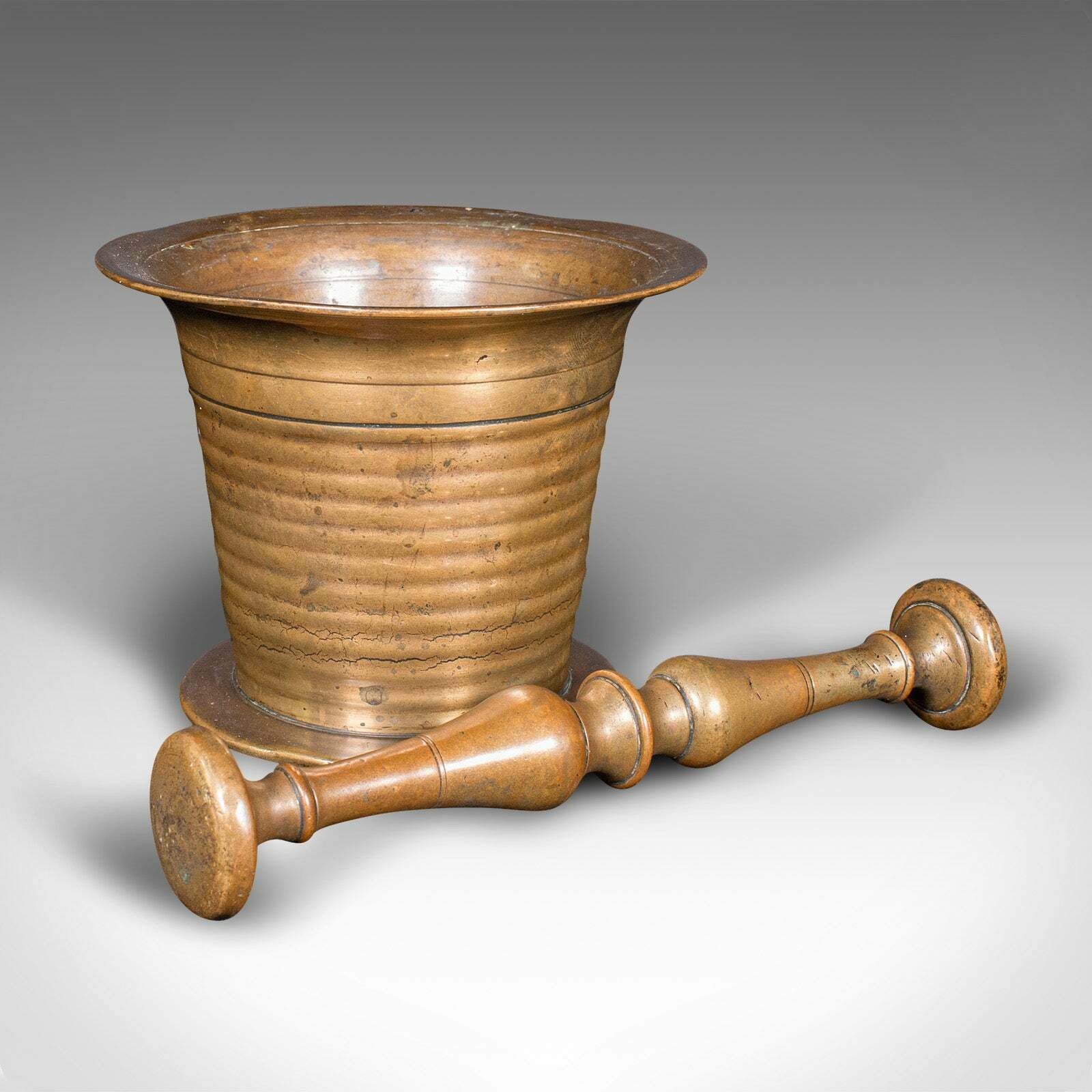 Antique Mortar And Pestle, English, Brass Apothecary Instrument, Victorian, 1850 photo furniture