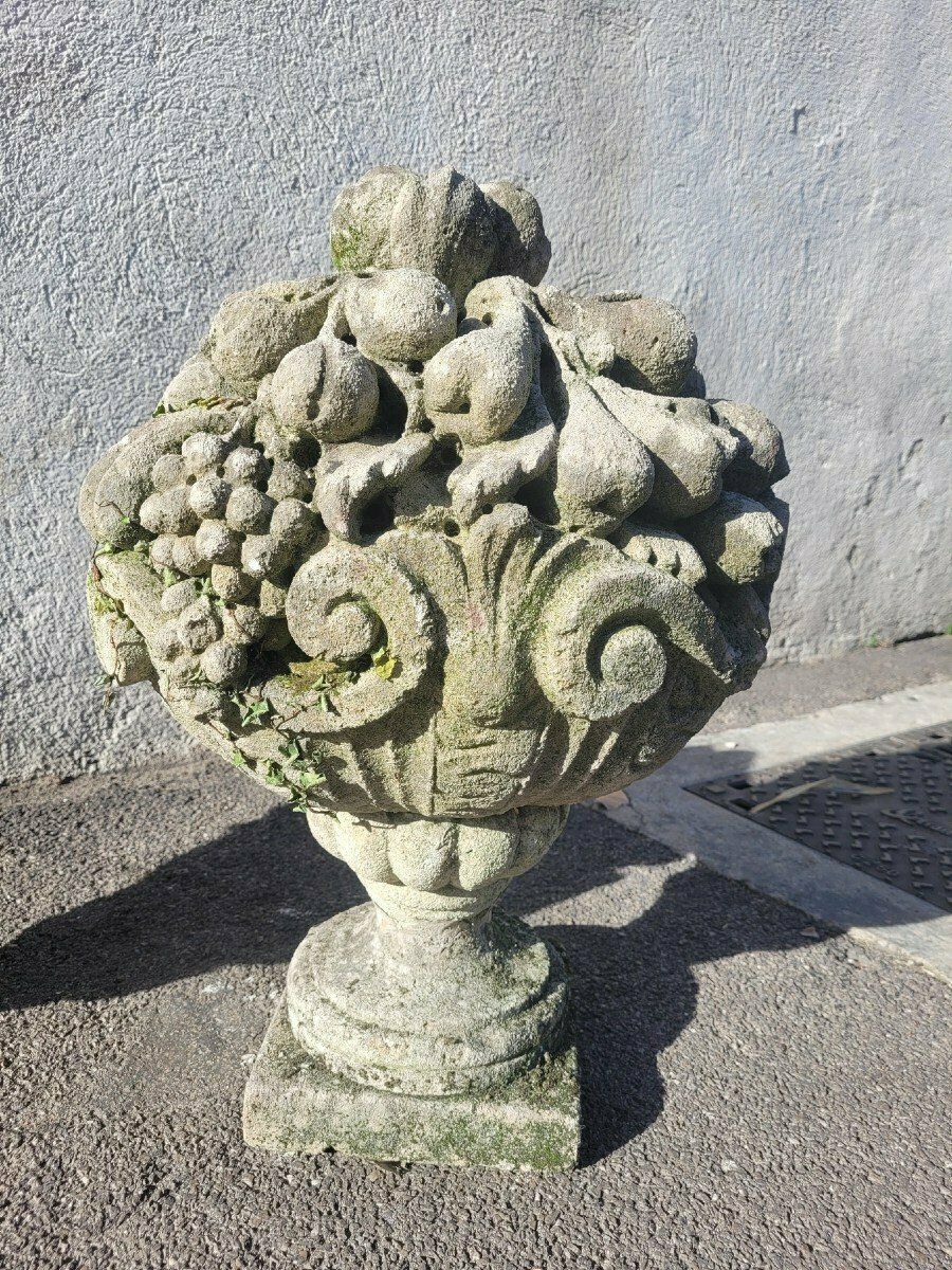 Fruit Bowls, Stone Garden Vases, Early 20th Century photo furniture