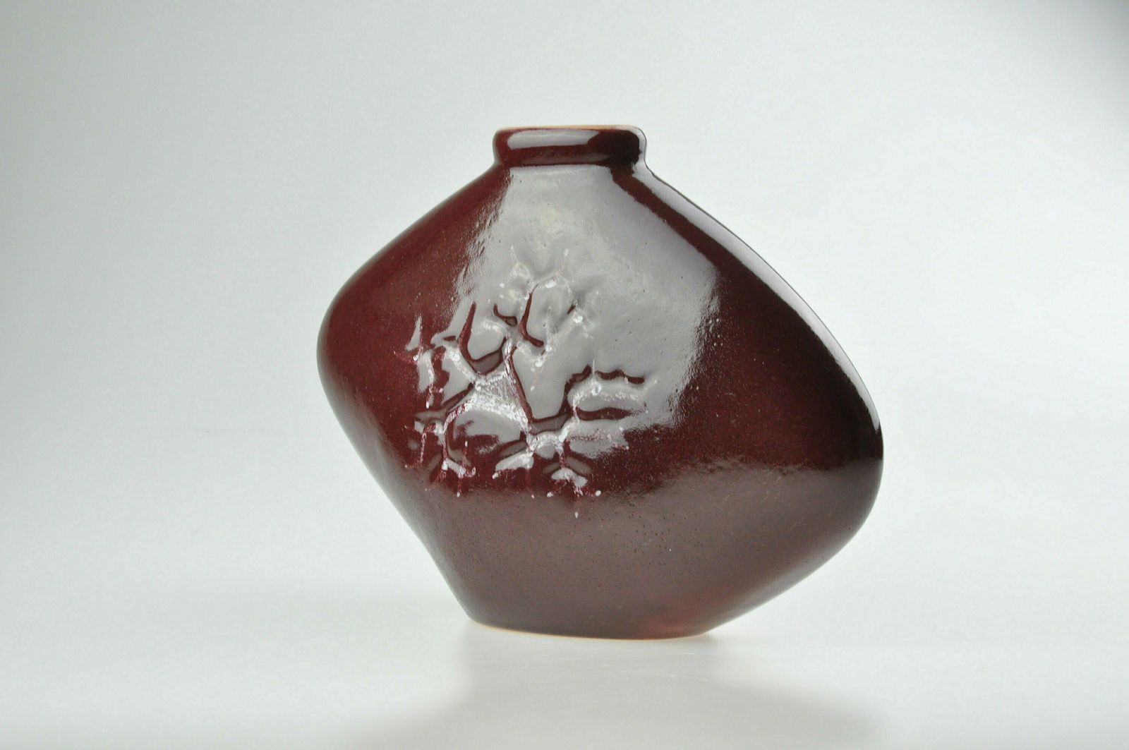 Jozef Franko Brown Ceramic Vase, Porcelain Vase, Pottery Vase, Retro Vase, Modernist Vase, Mid Century Vase, Ceramic Vase photo 160.0