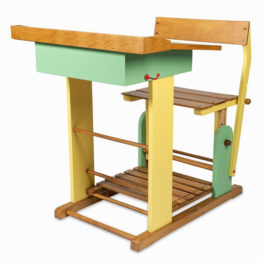photo furniture School Bench, 1950s, Vintage