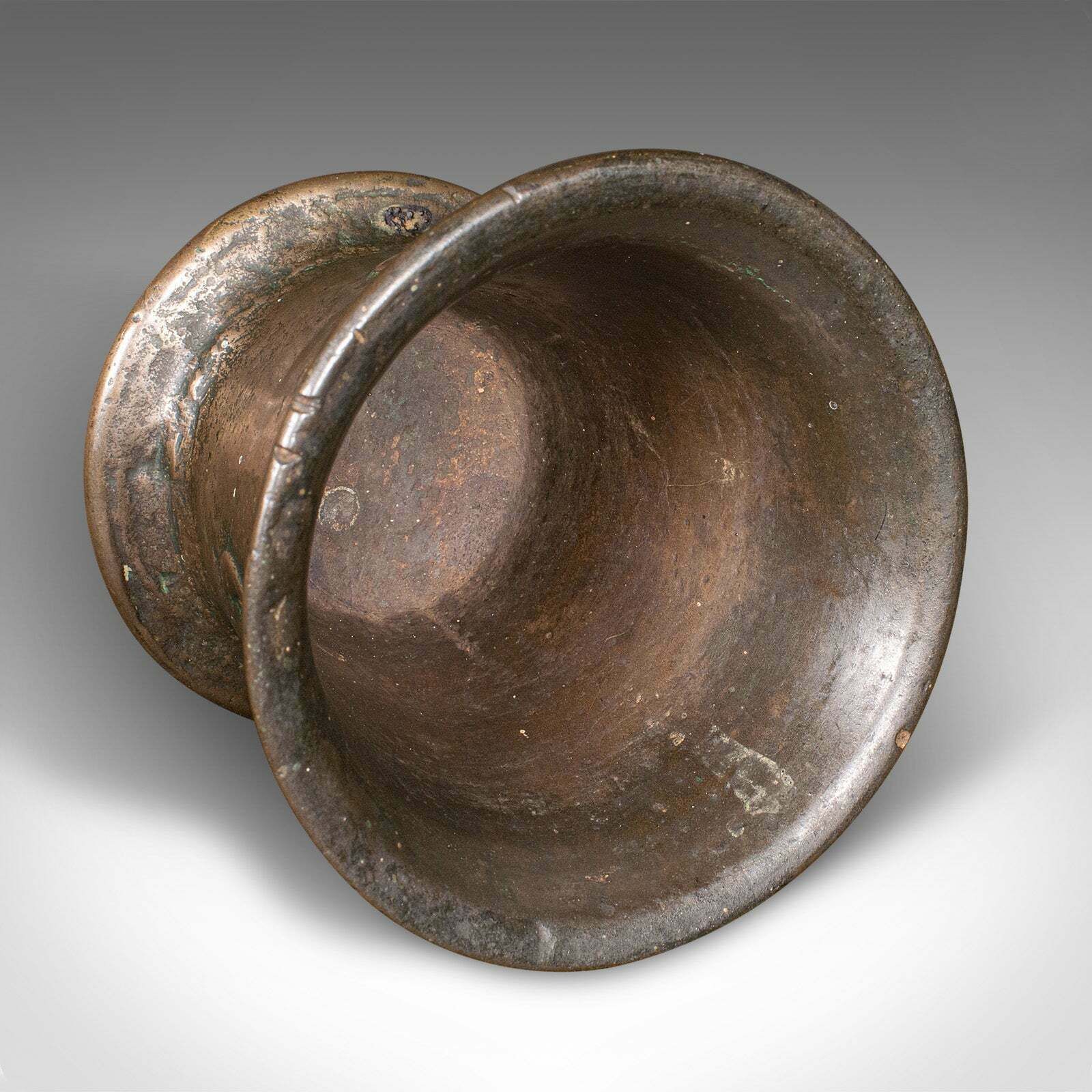 photo furniture Antique Tudor Rose Mortar And Pestle, English, Bronze, Apothecary, 17th Century