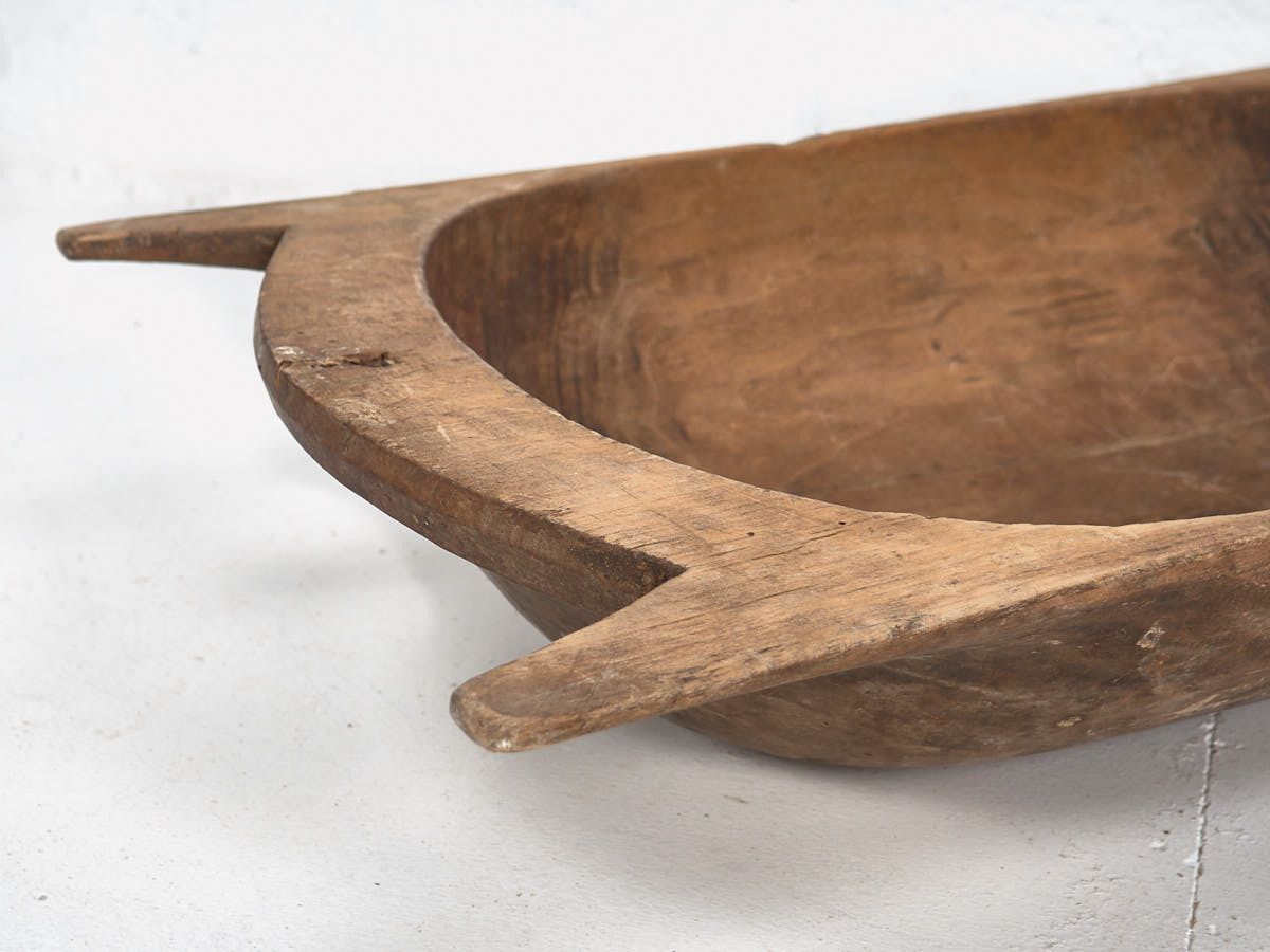 Antique Wooden Bowl For Centerpiece (C.1900) photo 229.0
