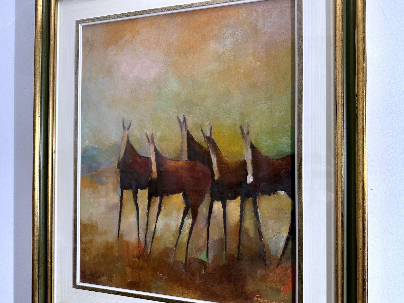 Oil On Canvas   Country Scene Signed Francaccio '77 photo for sale