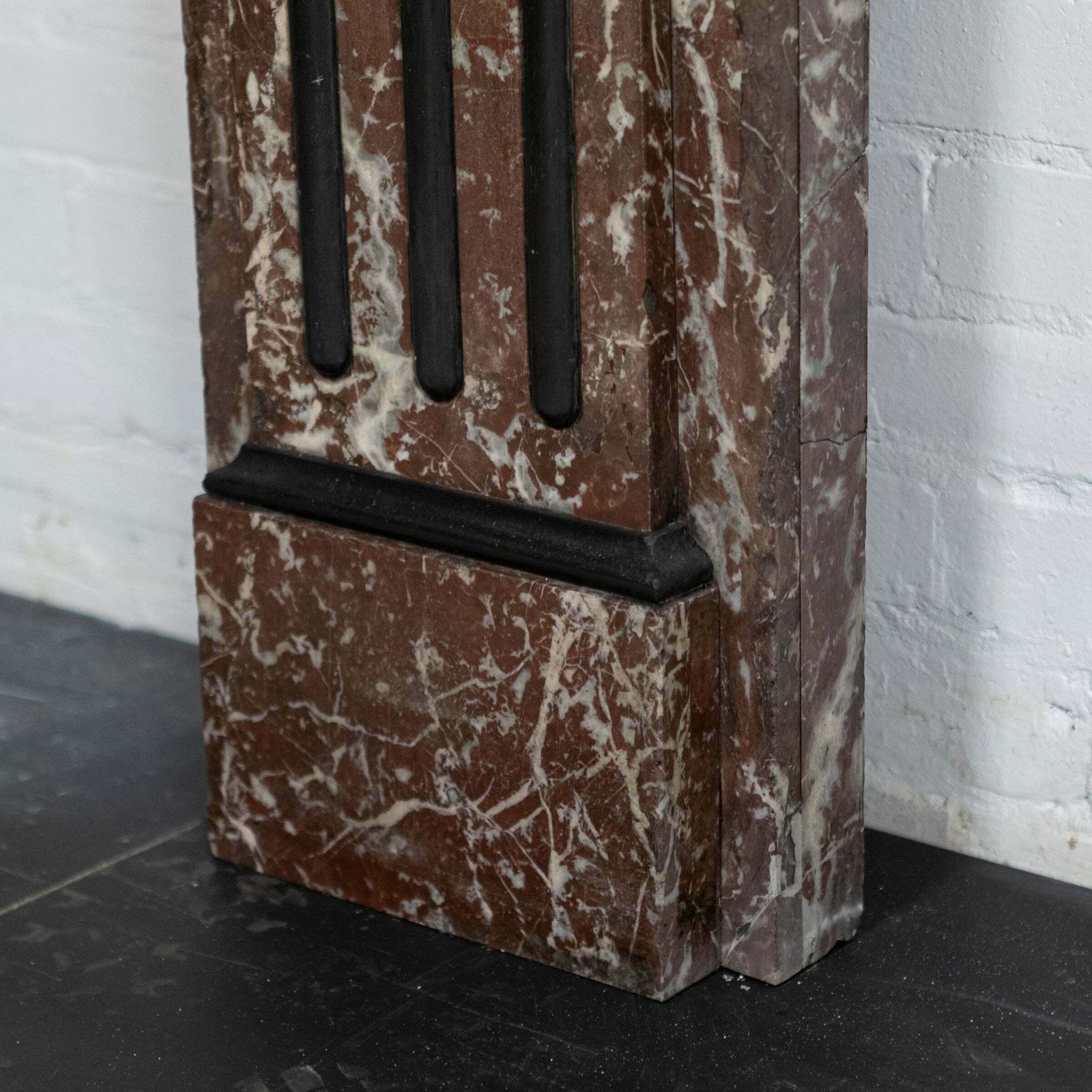 photo buy Large Antique Rouge Royal Red Marble Fireplace Surround