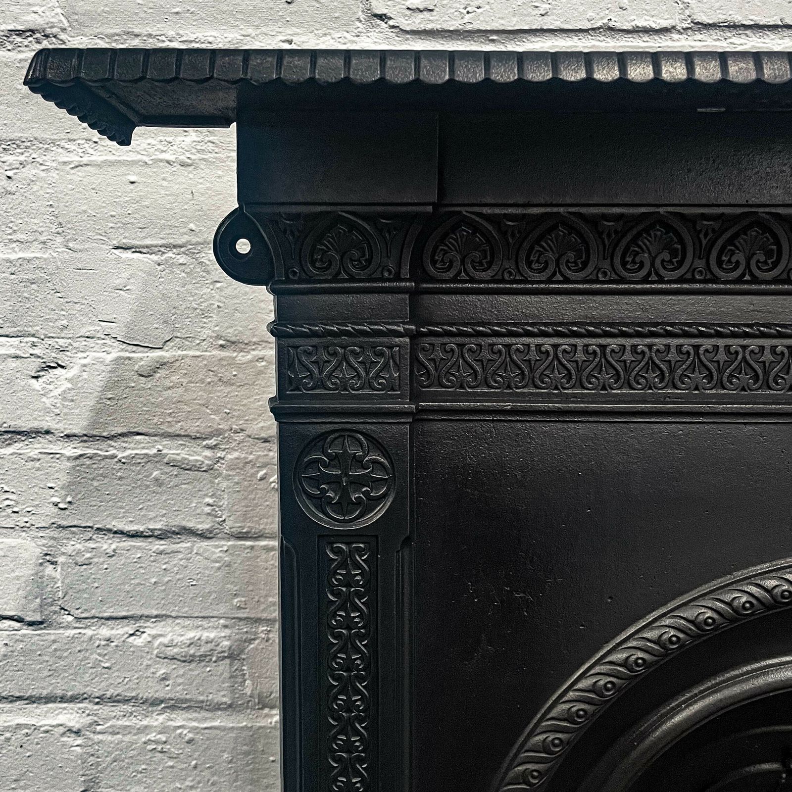 Antique Victorian Cast Iron Combination Fireplace photo 850.0