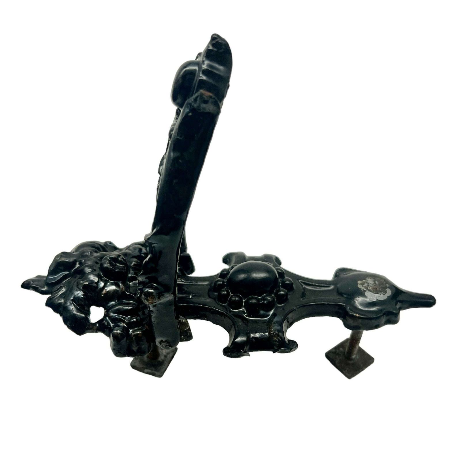 Antique Victorian Cast Iron Door Knocker   Door Furniture   Home Decor photo for sale