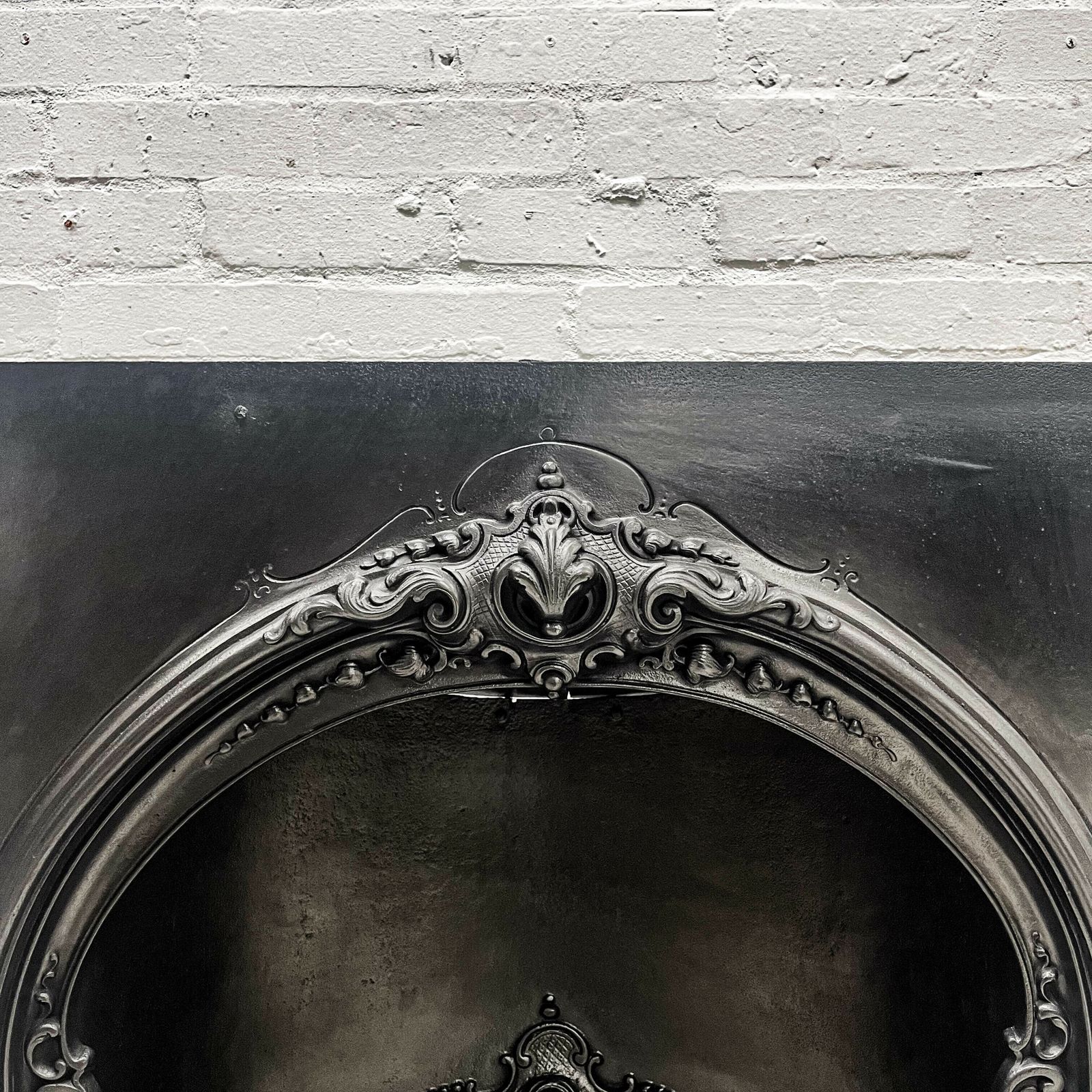 Antique Early Victorian Cast Iron Arched Insert photo 1200.0