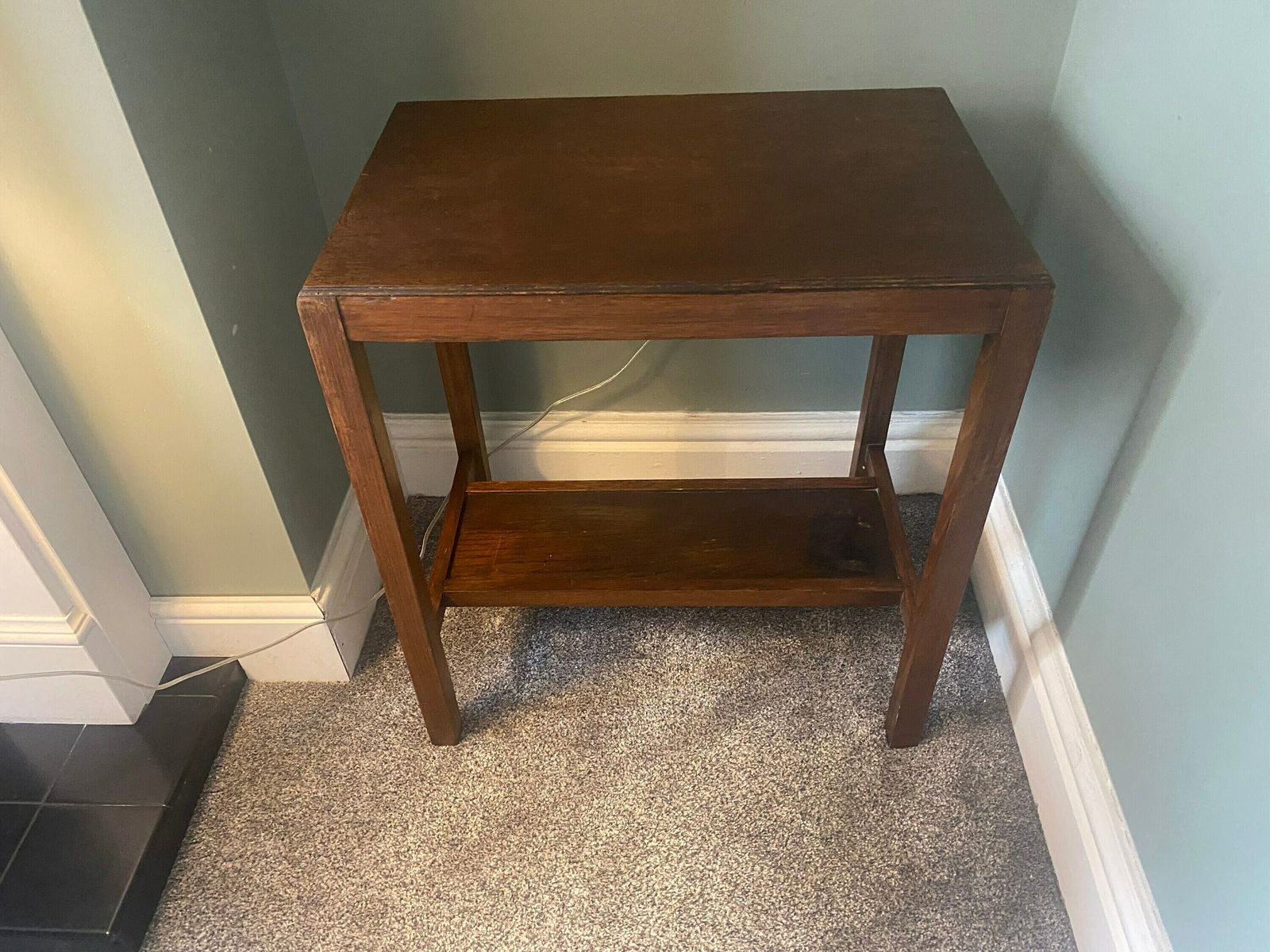 photo for sale Vintage Two Tier Side Table Antique Console Table