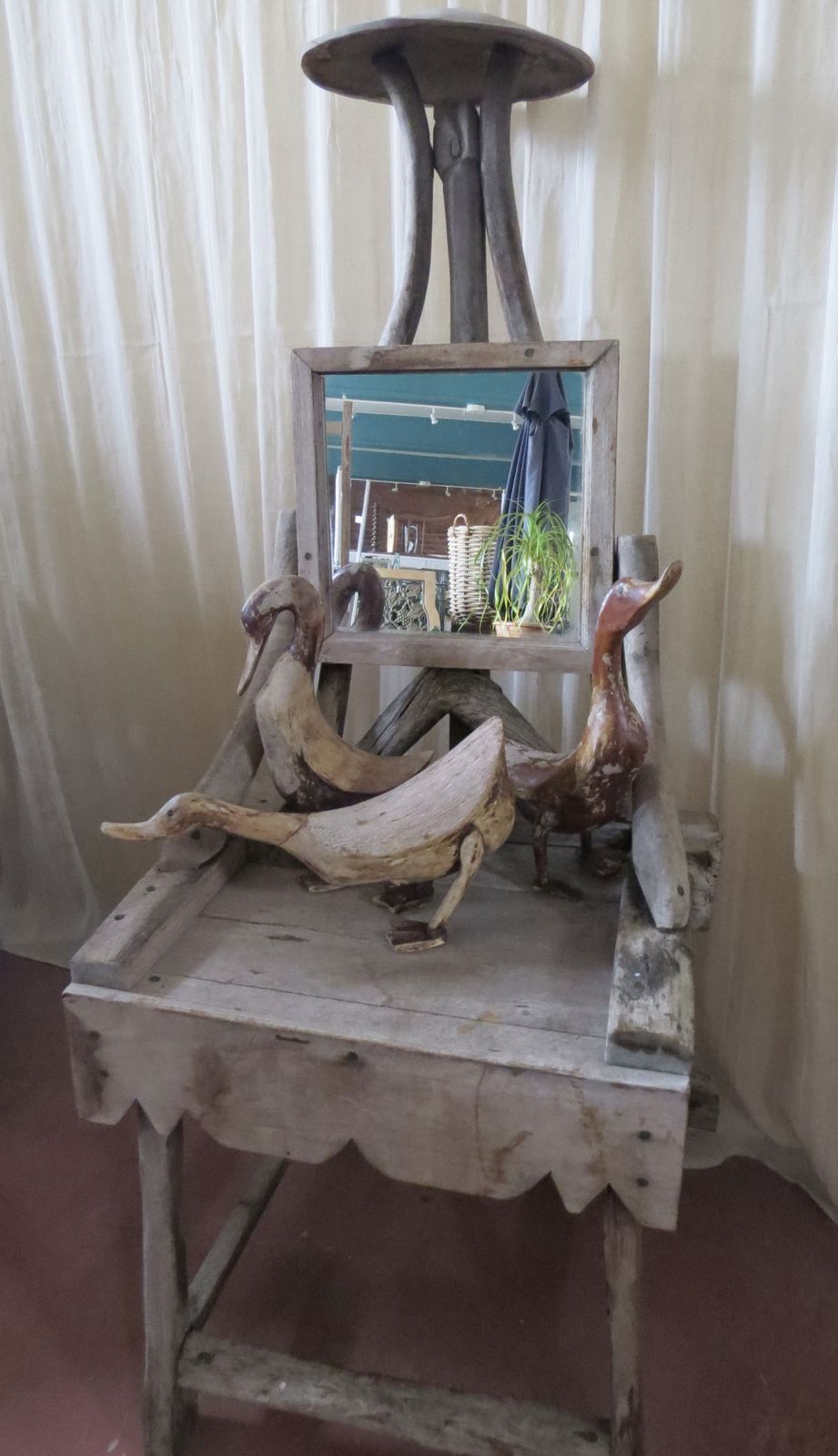 Rustic Tree Branch Table, Late 20th Century. photo buy