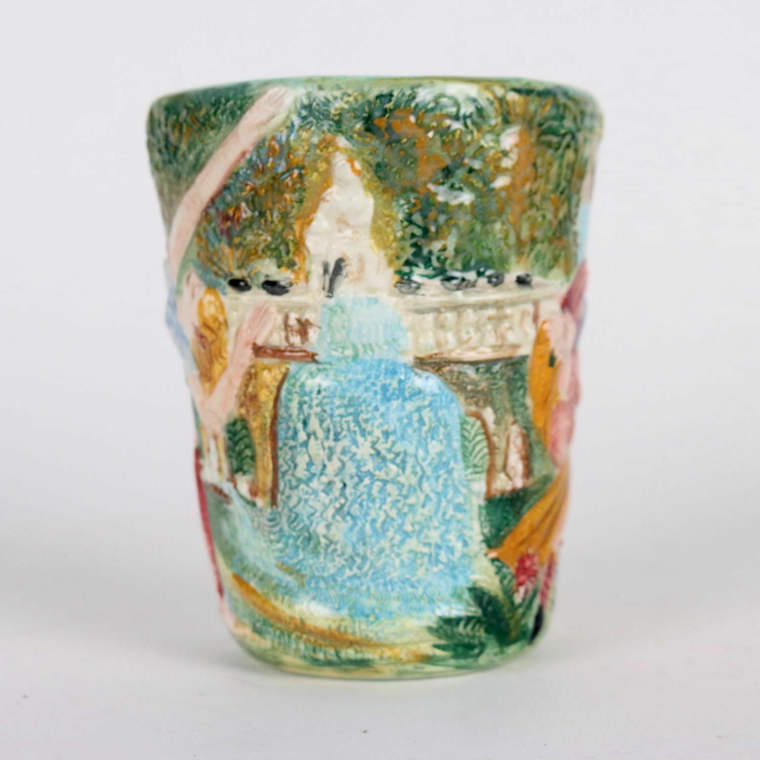 Antique Vase Majolica From Tivoli Italy XX Century photo 160.0