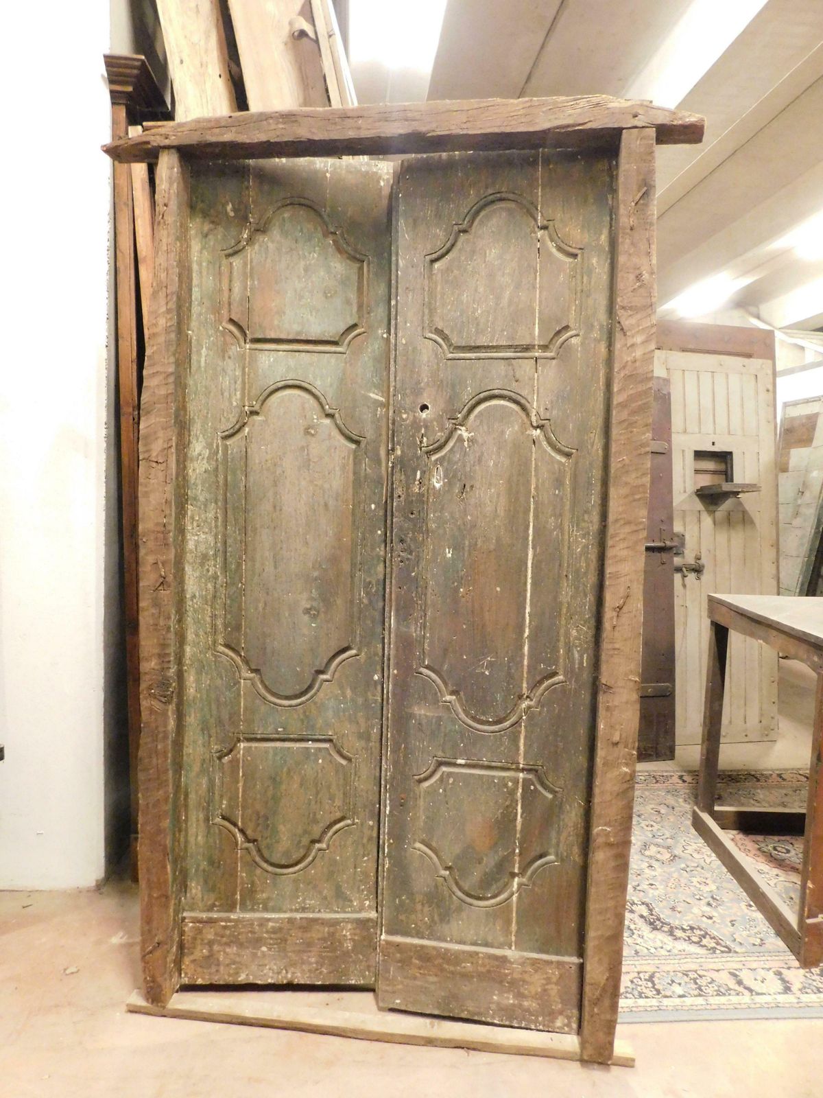 Double Entrance Door With Frame, Italy photo furniture