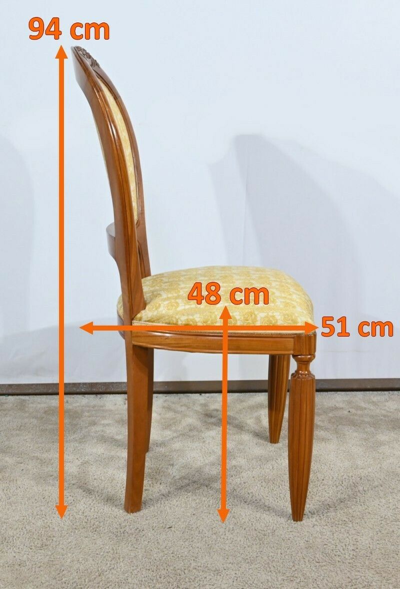 photo vinterior Pair Of Blond Mahogany Chairs, Art Deco – 1940