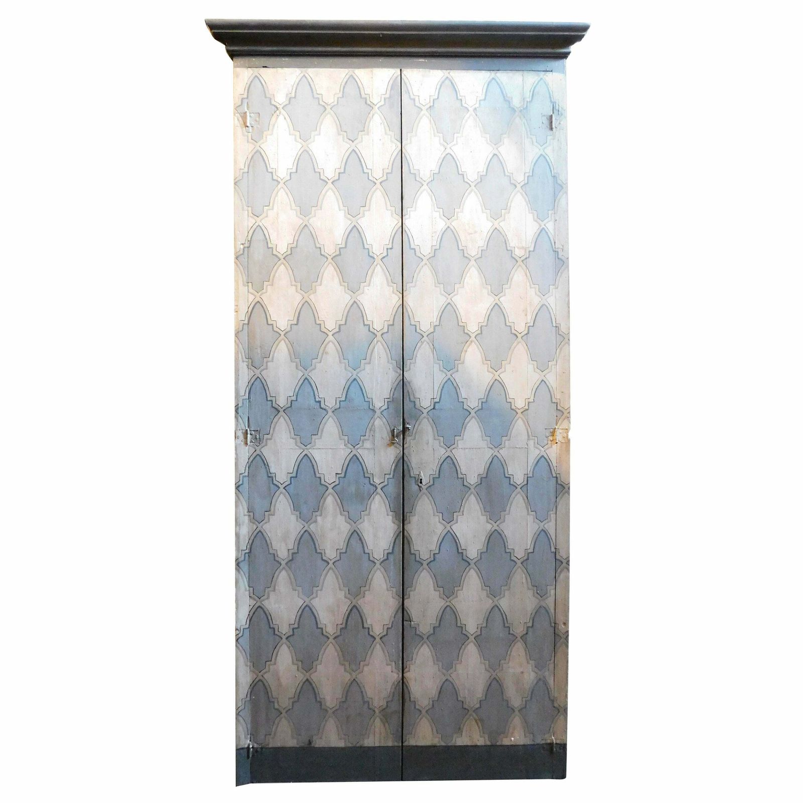 Vintage Door, Placard, Wall Cupboard, Painted With Tapestry, Italy photo vinterior