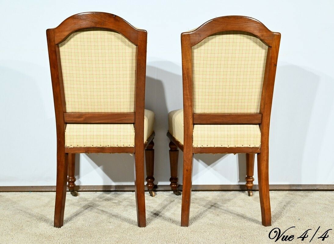 photo vintage Pair Of Cuban Mahogany Chairs, Restoration Period – Early 19th Century