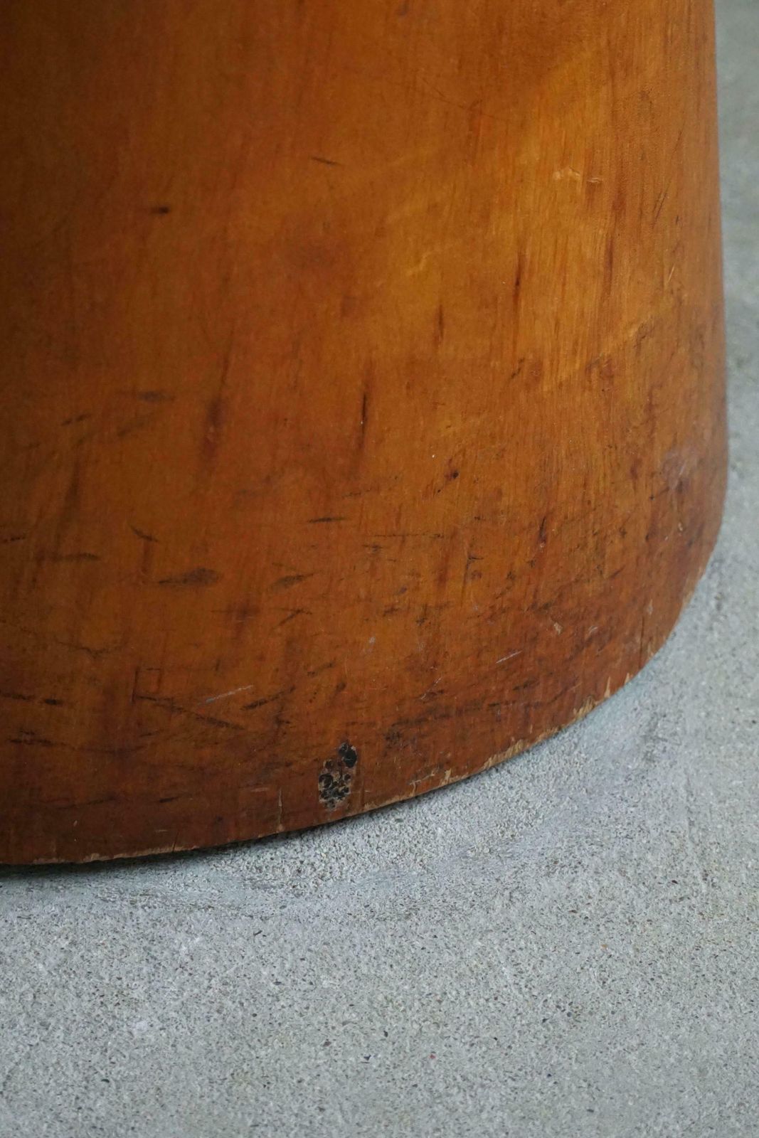 photo vinterior Hand Carved Primitive Stump Chair In Pine Swedish Modern Wabi Sabi 1960s