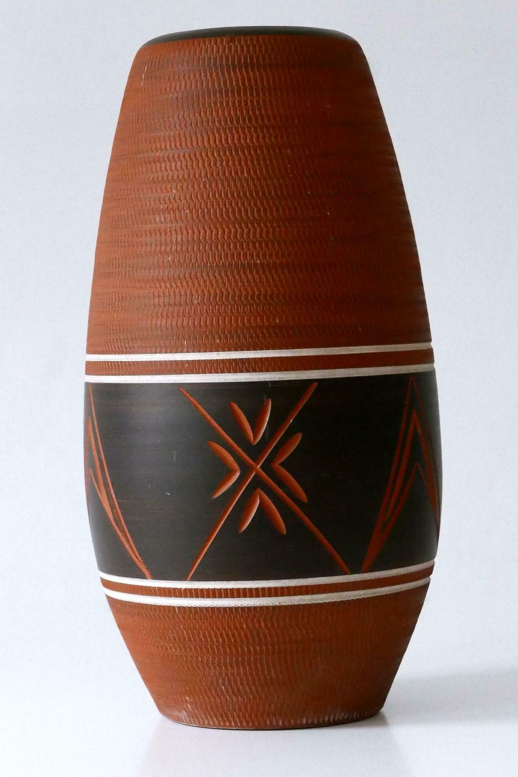photo furniture Rare, Large And Elegant Mid Century Modern Ceramic Floor Vase Germany 1960s