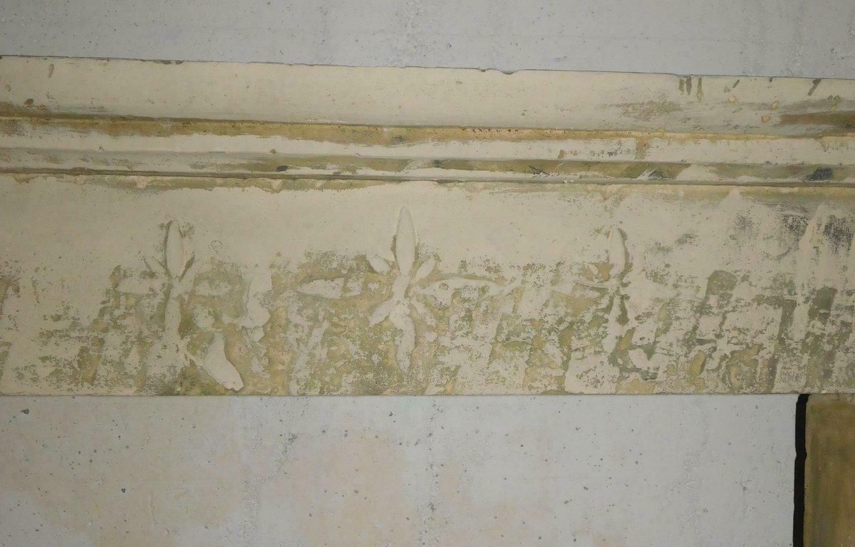 Lecce Stone Fireplace Mantle, Carved Foliate Bas Reliefs, Italy photo furniture