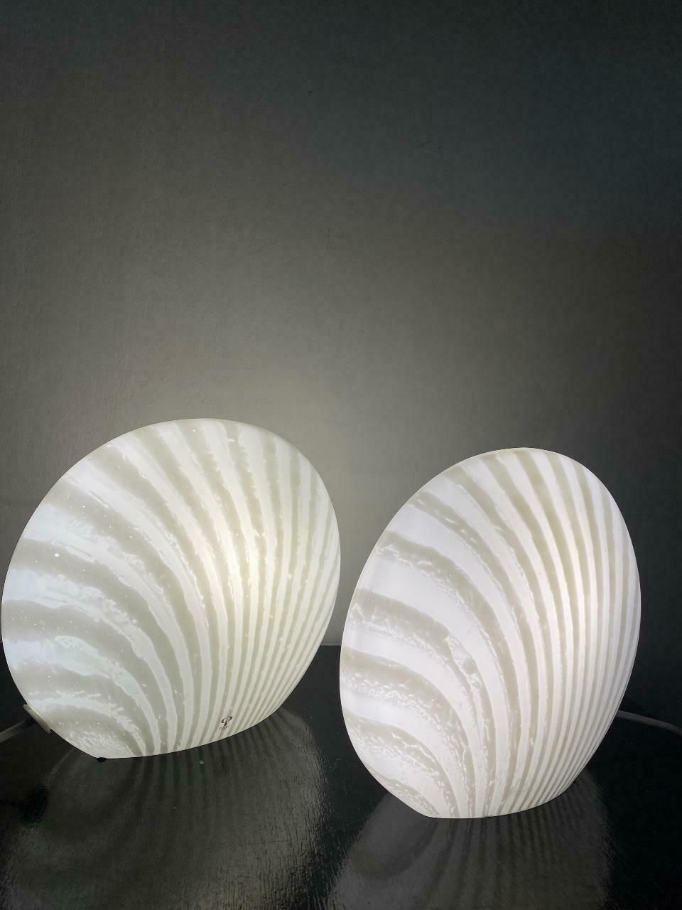 Magical Table Lamps Glass Peill Putzler  Zebra Series 1960 Set photo 1090.0
