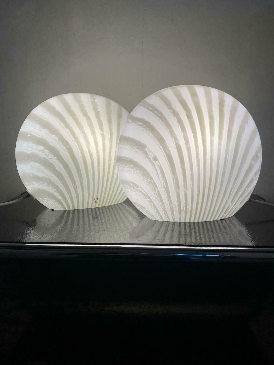 photo for sale Magical Table Lamps Glass Peill Putzler  Zebra Series 1960 Set