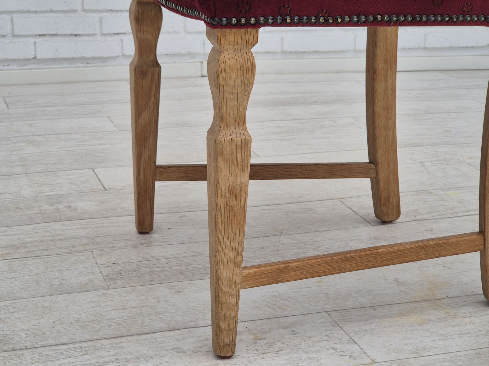 photo buy Jaren 1970 – Set Van 6 Deense Eetkamerstoelen, Zeer Goede Staat, Eikenhout.