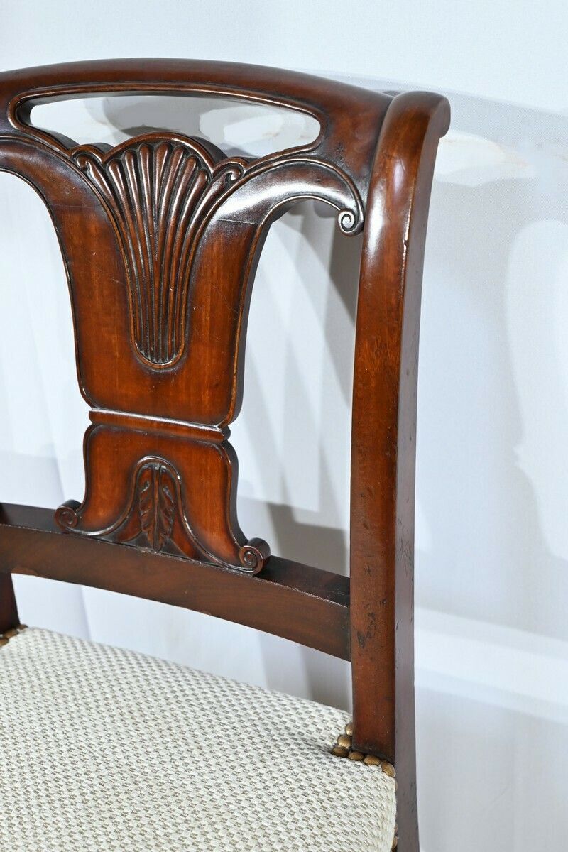 photo furniture Suite Of 5 Cuban Mahogany Chairs, Restoration Period – Early 19th Century
