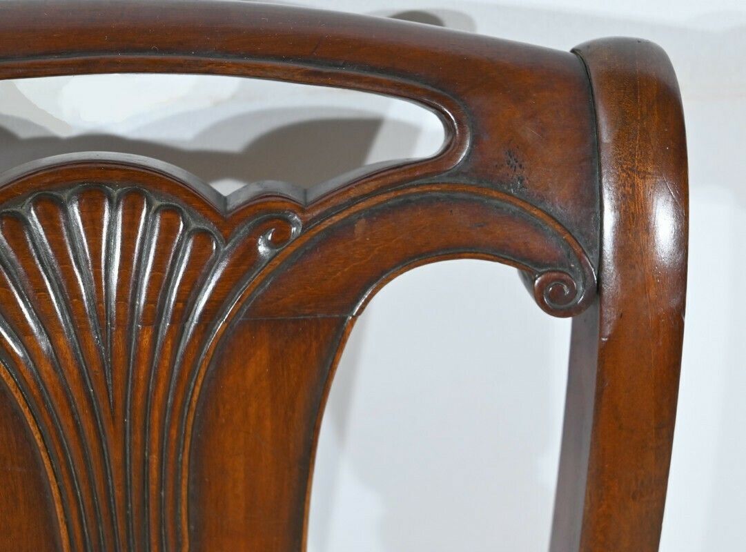 photo vinterior Suite Of 5 Cuban Mahogany Chairs, Restoration Period – Early 19th Century