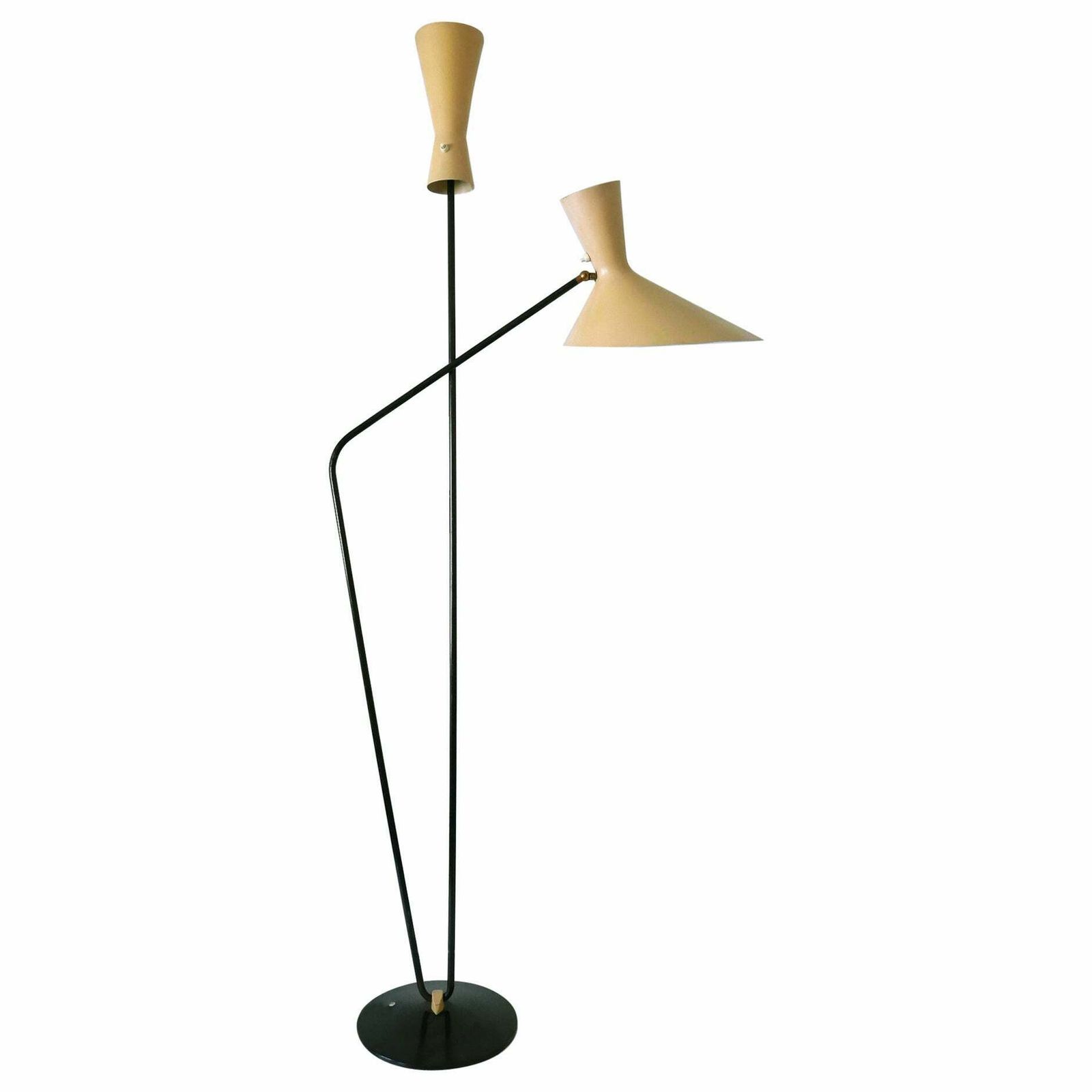 Rare Iconic Mid Century Modern Floor Lamp By Prof. Carl Moor For Bag Turgi 1950s