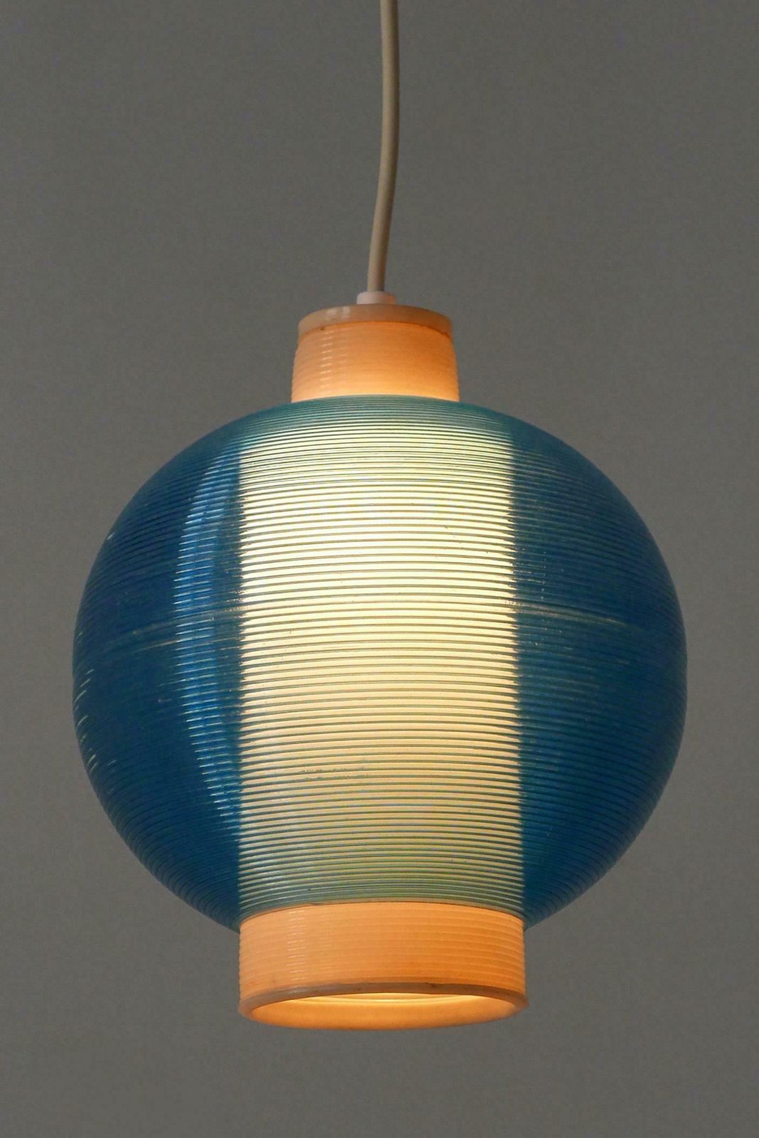 Rare Mid Century Modern Rotaflex Pendant Lamp By Yasha Heifetz USA 1960s photo furniture