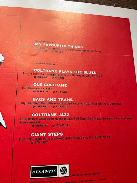 John Coltrane Vintage Jazz Print 1965 photo furniture