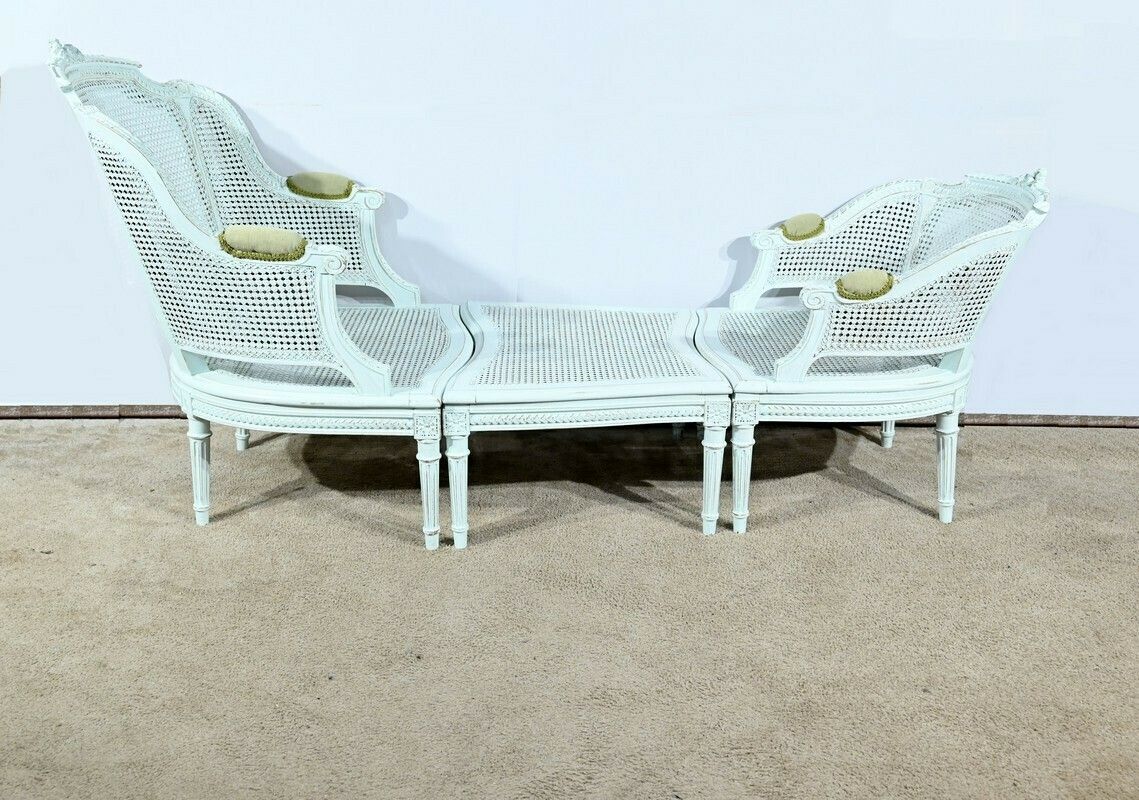 Broken Duchess In Rechampie Beech, Louis XVI Style – 2nd Part 19th photo vinterior