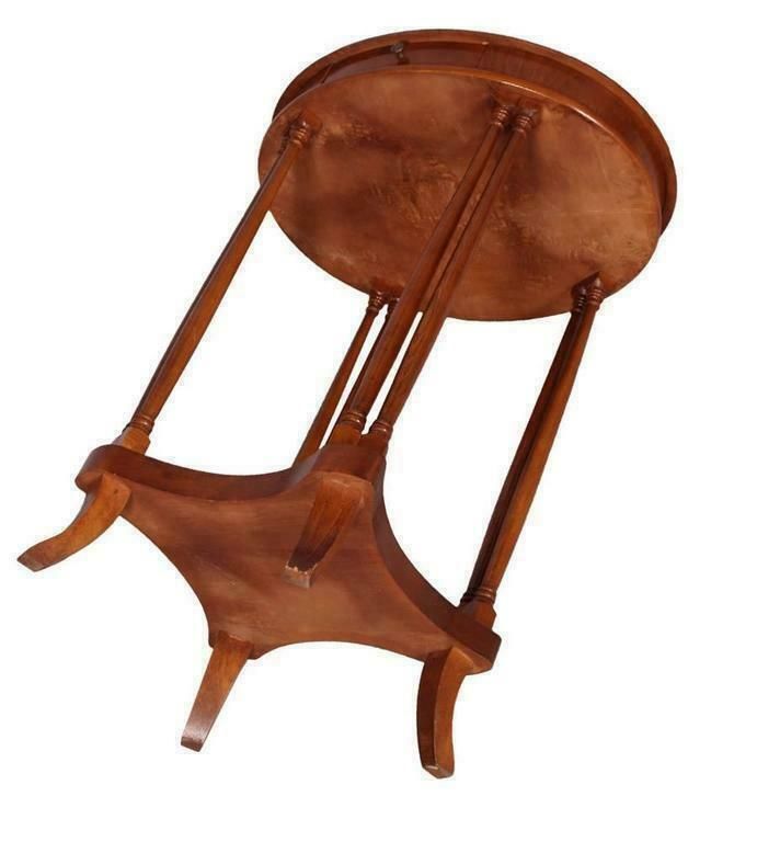 Mid Century Period Italian Art Deco étagère Side Table Walnut, Burl Walnut 1940s photo for sale