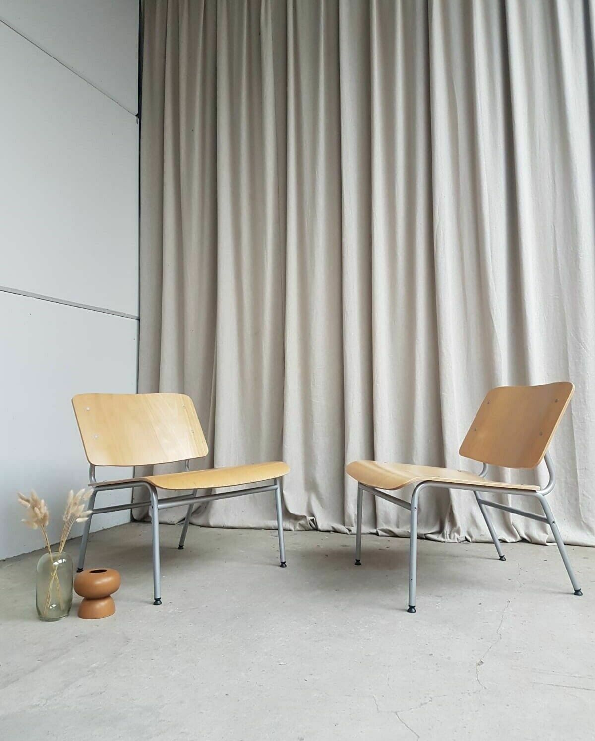 Vtg Late Mid Century Pair Of Ikea Lounge Chairs Scandi By Jonas Karlsson R432