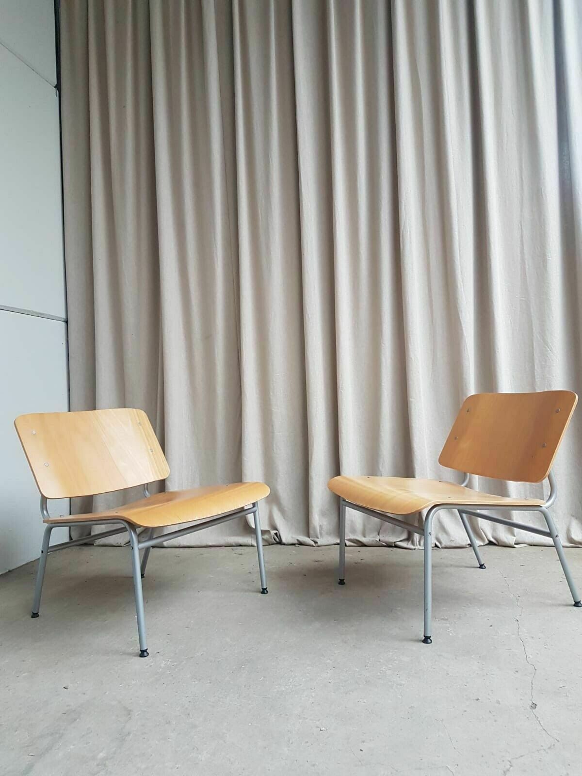 Vtg Late Mid Century Pair Of Ikea Lounge Chairs Scandi By Jonas Karlsson R432 photo for sale