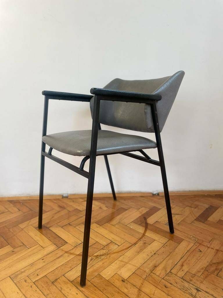 Vintage Lounge Armchair / Bar Stool / Mid Century Modern Easy Chair / Black / Armchair /Black Furniture / Stol Kamnik / Yugoslavia / '60s.