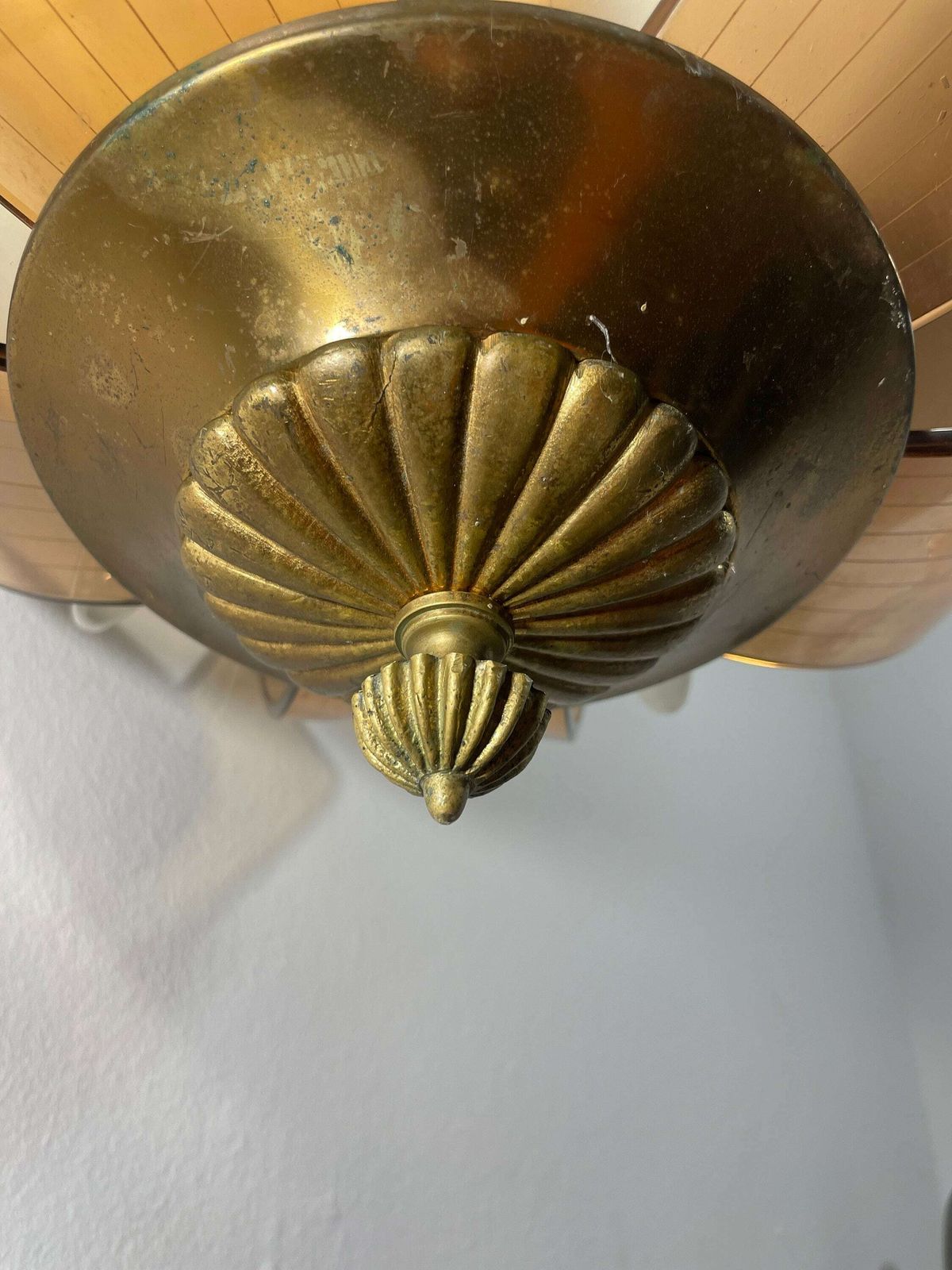 Art Deco Chandelier From 1940 , Antique Chandelier , Vintage Chandelier , Vintage Lightning , Vintage Home Decor, Antique Decor photo for sale
