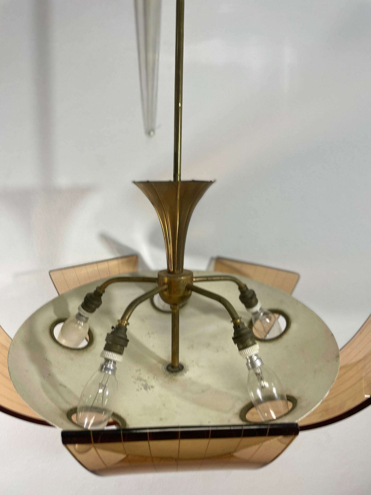 Art Deco Chandelier From 1940 , Antique Chandelier , Vintage Chandelier , Vintage Lightning , Vintage Home Decor, Antique Decor photo 802.0