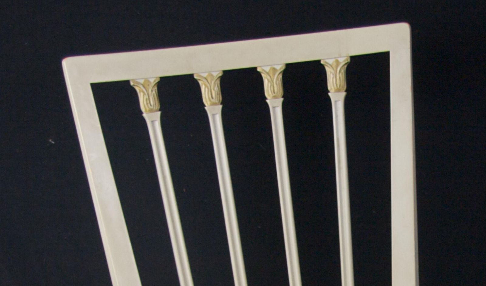 Gustavian Leksand Swedish Dining Chairs Pair In Gilt 20th Century Decorative photo furniture