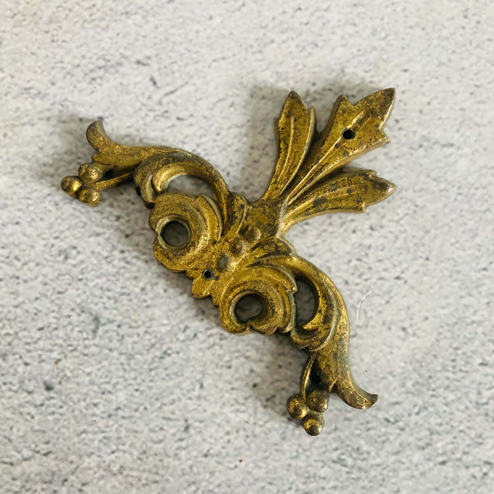 Antique Small Decorative Brass Plaques photo furniture