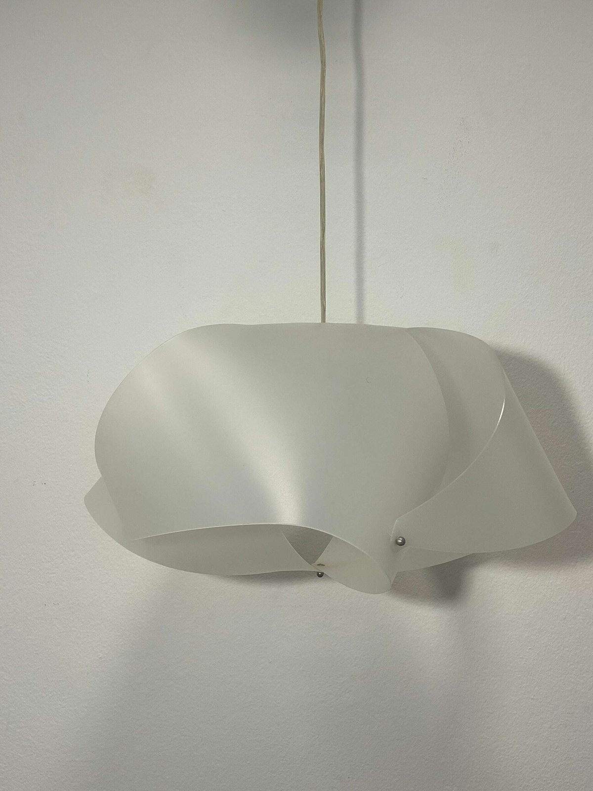 Vintage Lamp Foulard Sp Designer Lamp Elika By Samuel Parker / Minimalist Italian Post Modern Design / Origami Lamp photo furniture