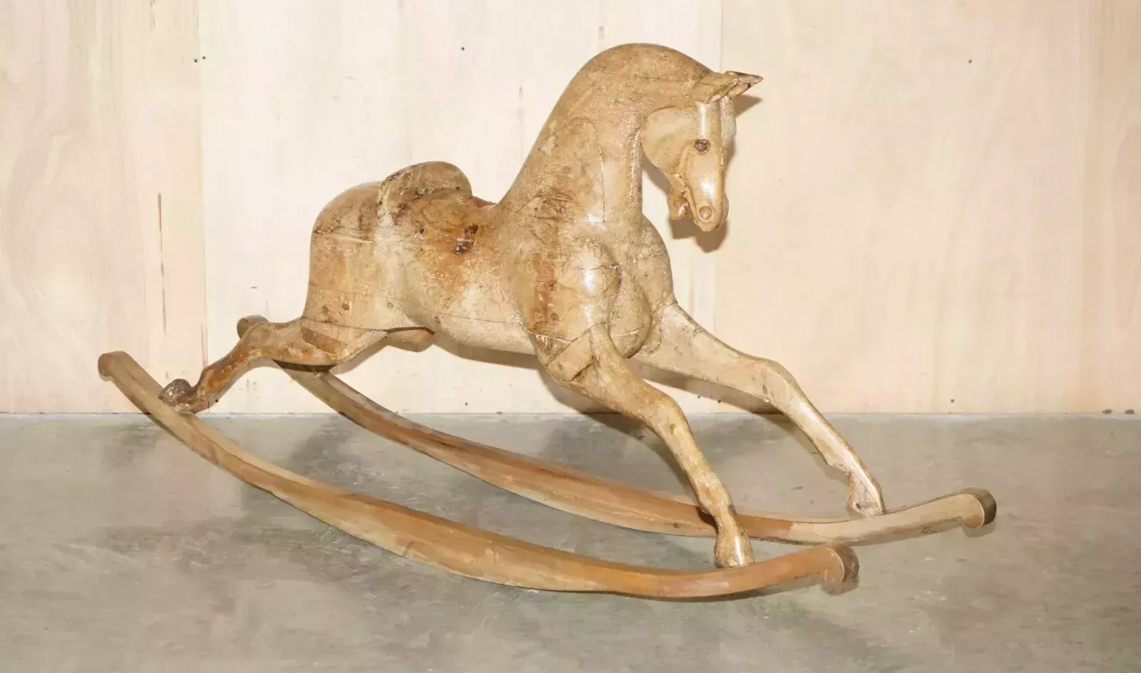 Sublime Large & Decorative Former Merry Go Round Antique Victorian Rocking Horse