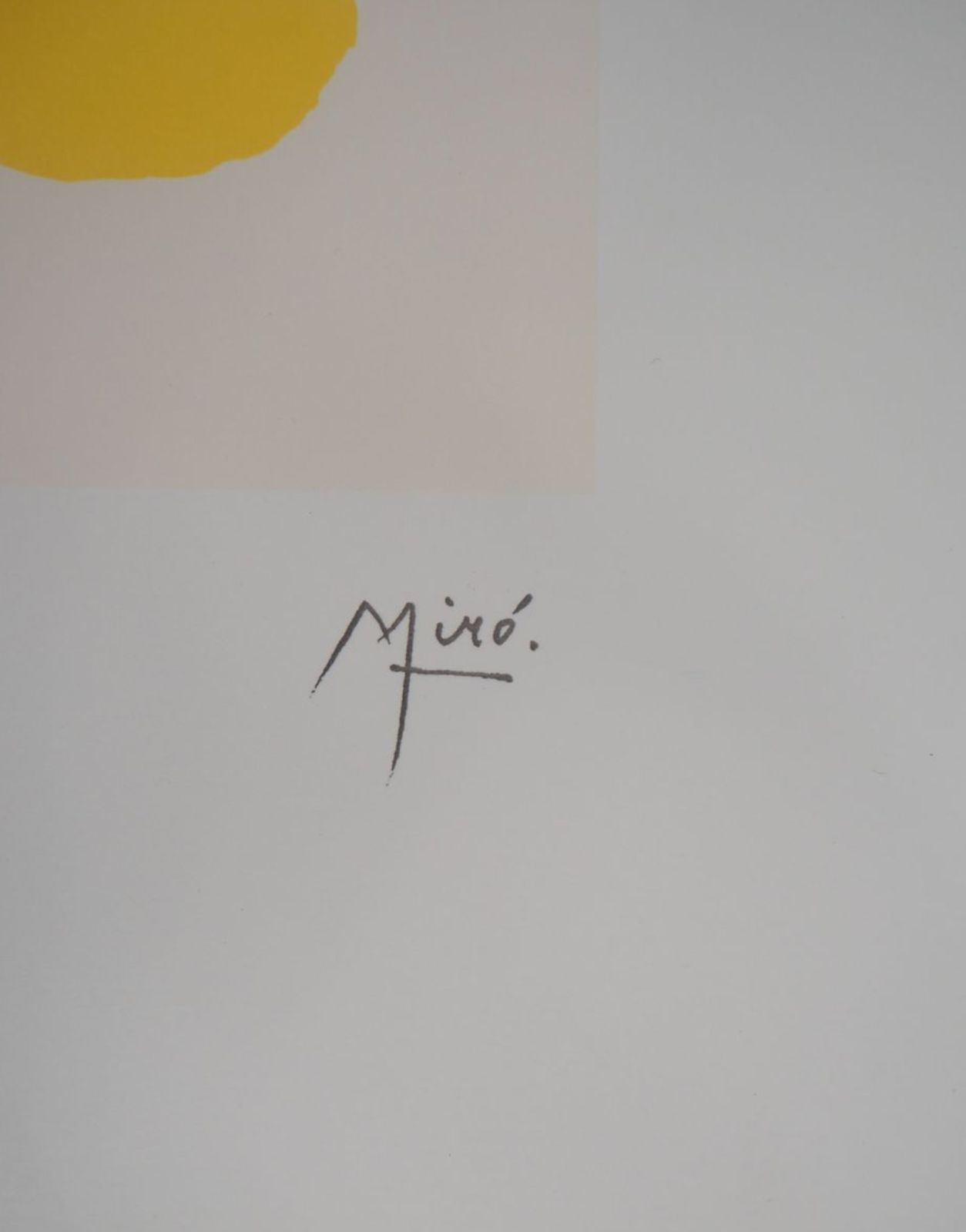 Joan Miro Lithograph On Vellum Surrealist Woman And Her Children 60x45 Cm Mint photo for sale