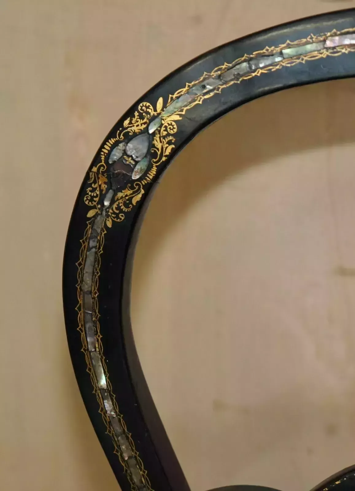 Four Fine And Antique Regency Bergere Mother Of Pearl Ebonised Side Chairs photo 4000.0