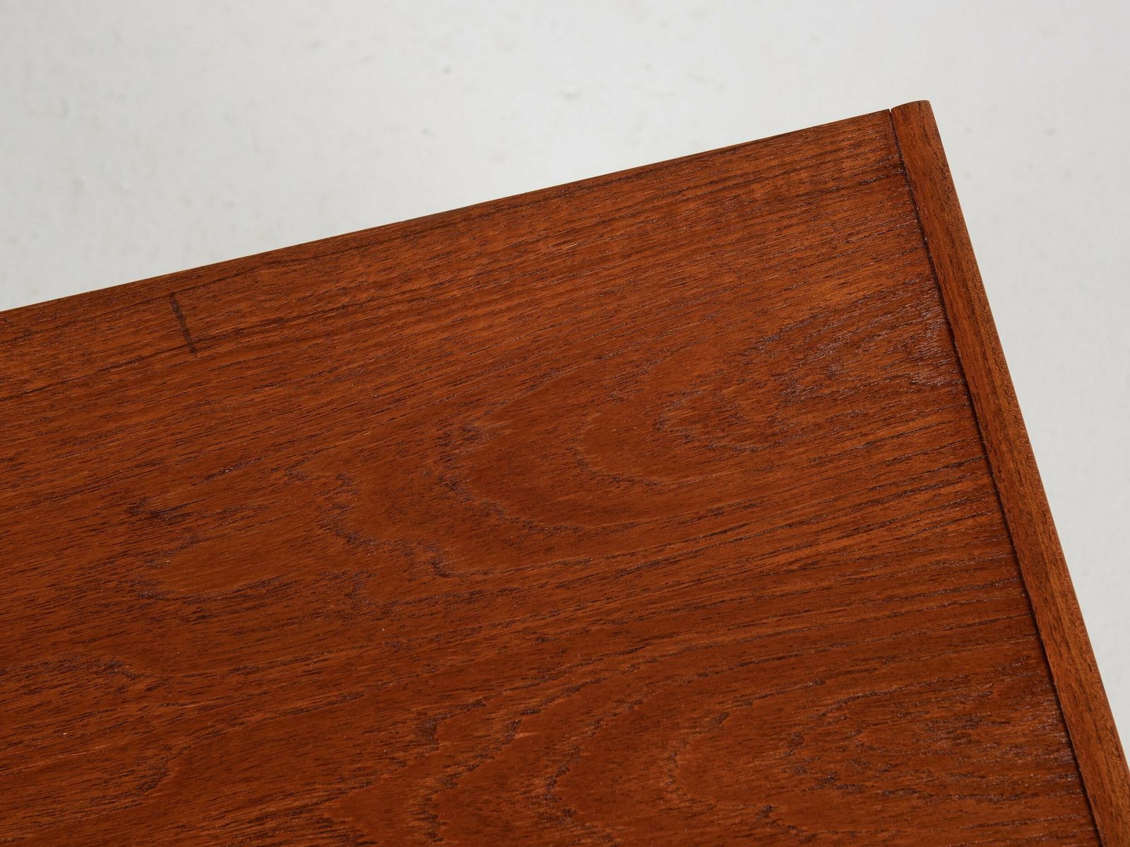 photo furniture Midcentury Danish Chest Of 6 Drawers In Teak 1960s   Long Drawer Handle With 2 Handles