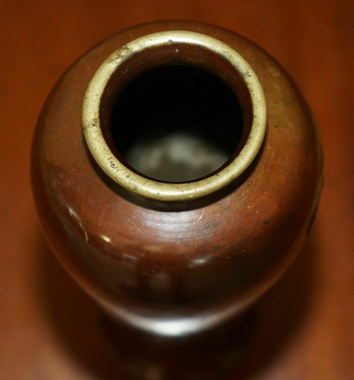 1850.0 Stunning Signed Antique Circa 1870 Japanese Vase Depicting A Bird On A Branch photo