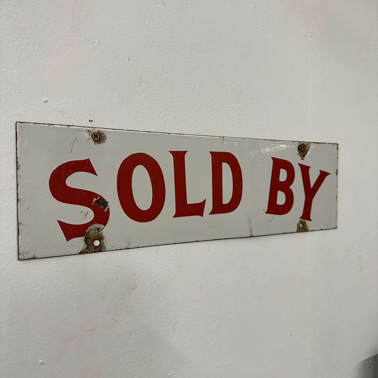 Early 20th Enamel Sign From An Estate photo furniture