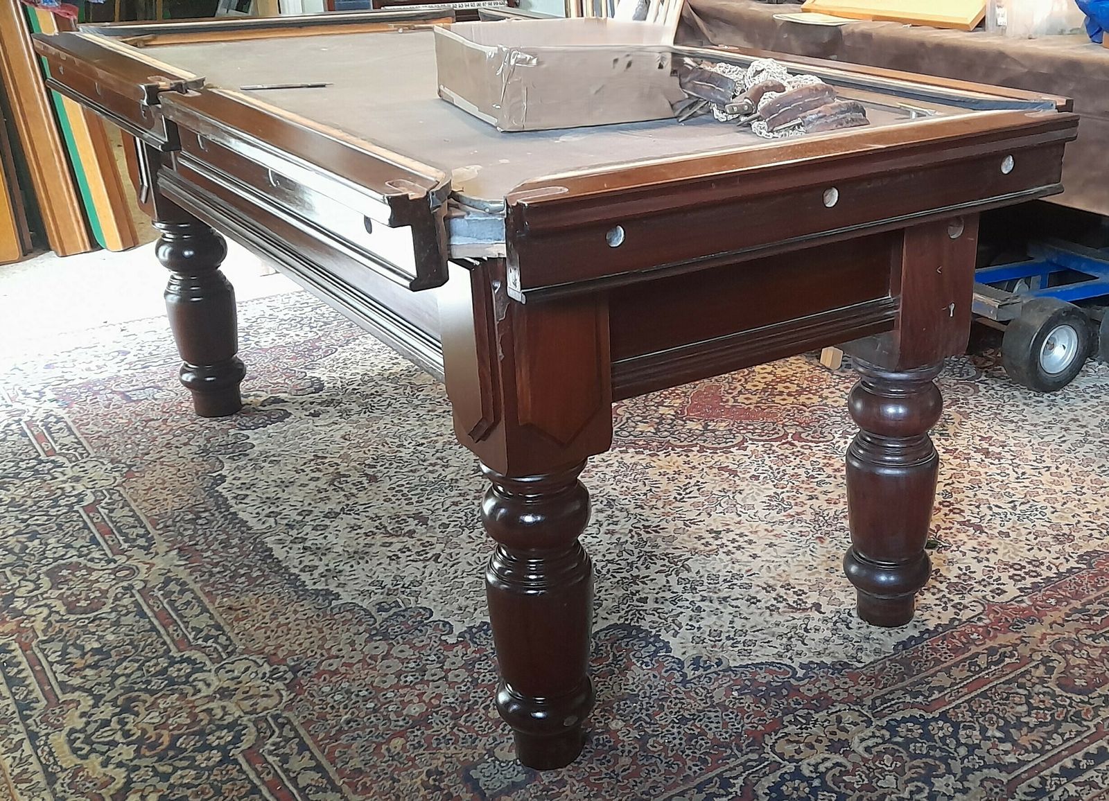 Jelks Antique Pool Table. 6ft photo vintage