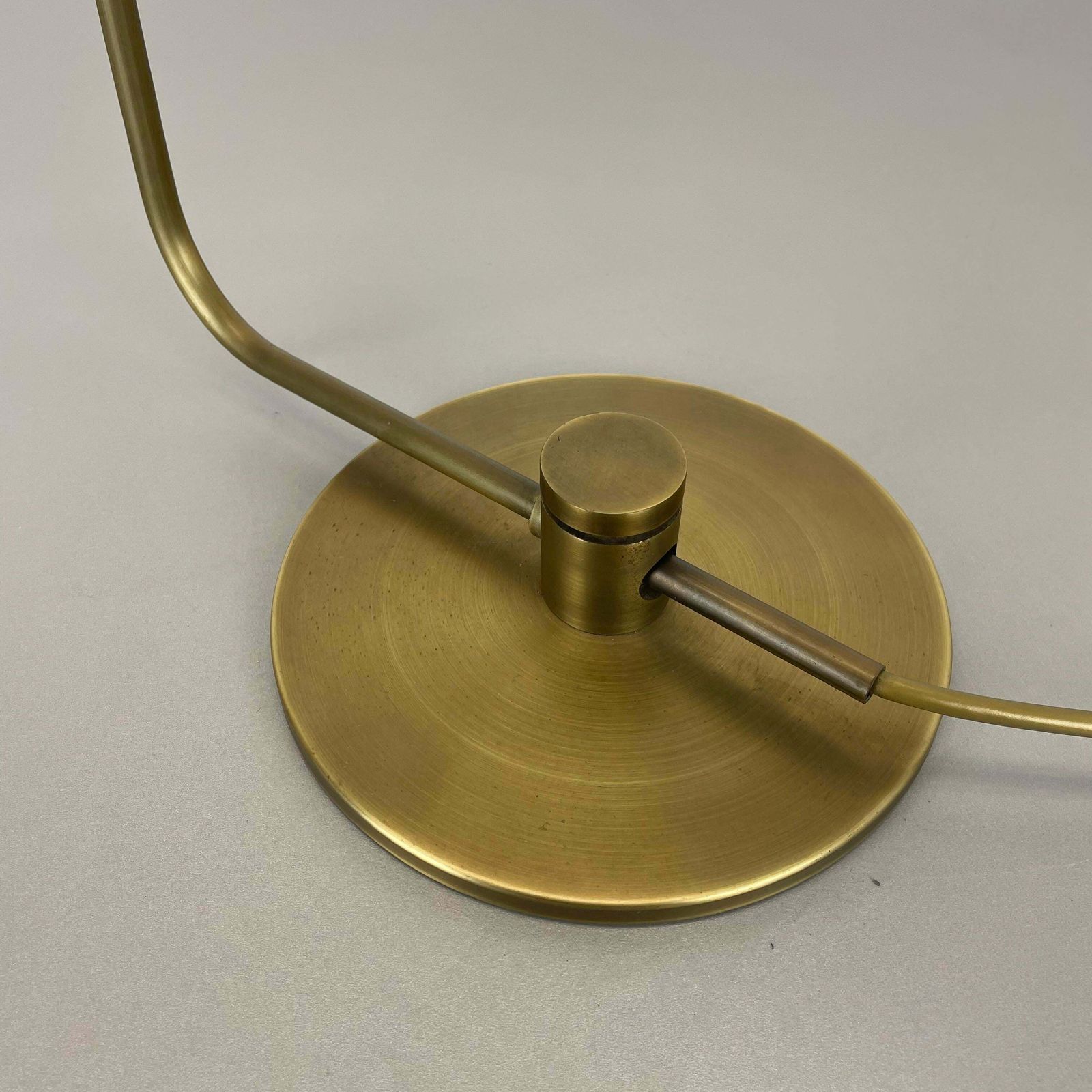 Brass Table Light By Rosemarie And Rico Baltensweiler Attrib., Switzerland 1970s photo Lighting