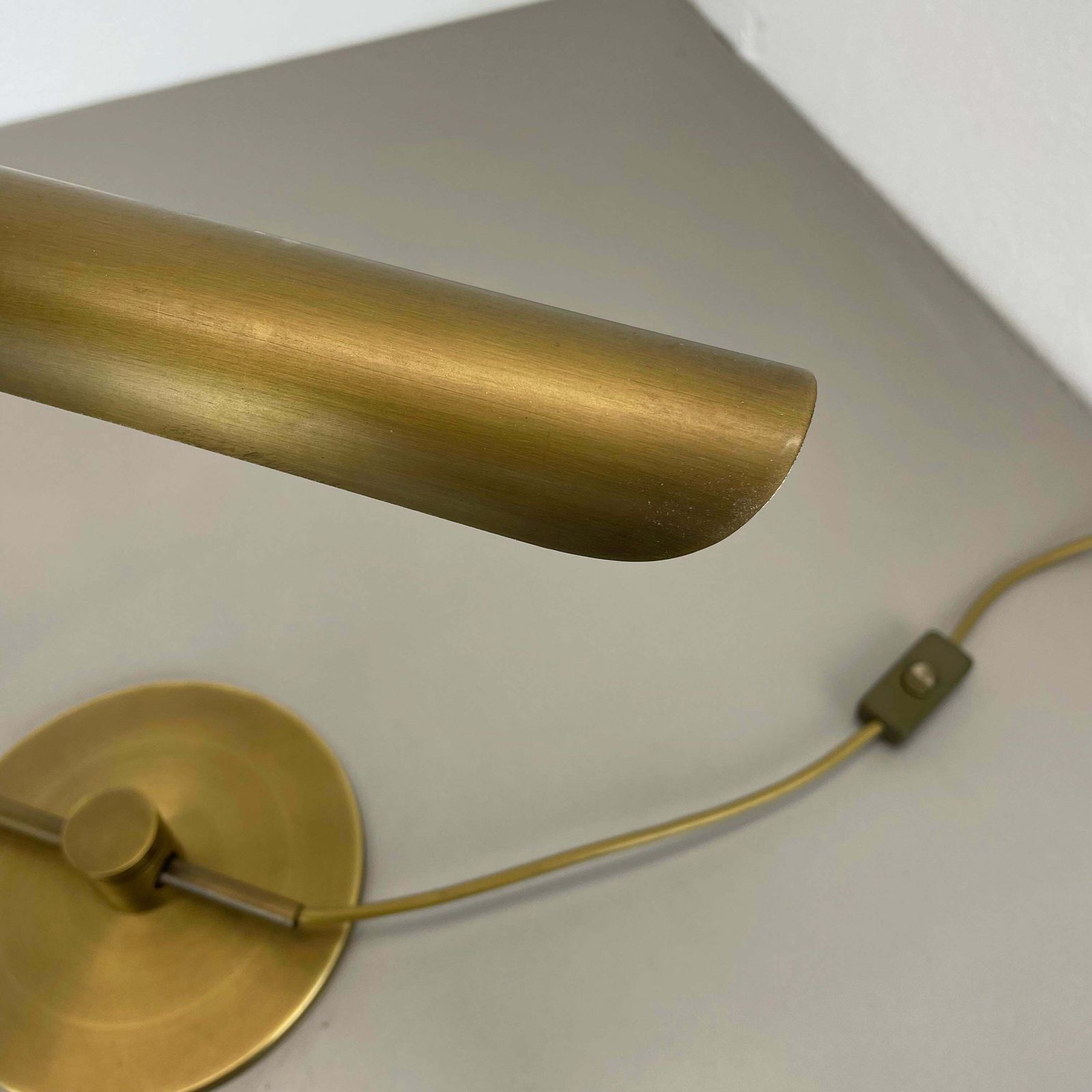 Lighting Brass Table Light By Rosemarie And Rico Baltensweiler Attrib., Switzerland 1970s photo